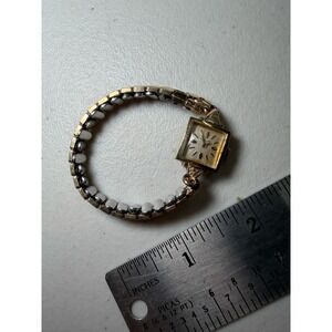 Vintage Longines 10K Gold Filled Square Cocktail Watch Expansion Band Swiss Made